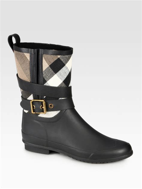 burberry rain boots black|Burberry rain boots outlet.